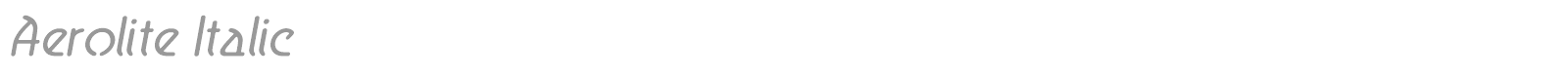 Aerolite Bold font preview